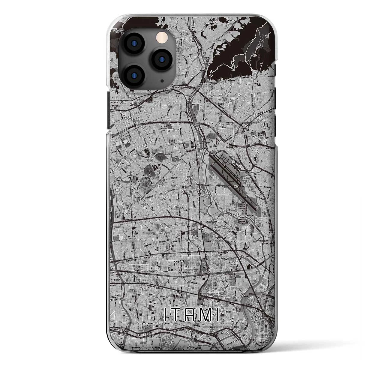 【伊丹（兵庫県）】地図柄iPhoneケース（クリアタイプ）