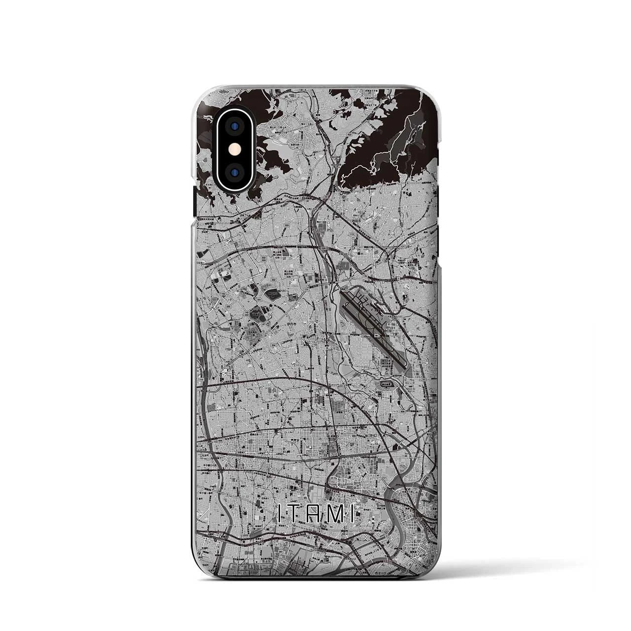 【伊丹（兵庫県）】地図柄iPhoneケース（クリアタイプ）