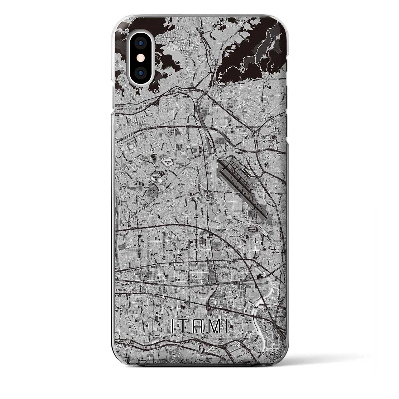 【伊丹（兵庫県）】地図柄iPhoneケース（クリアタイプ）