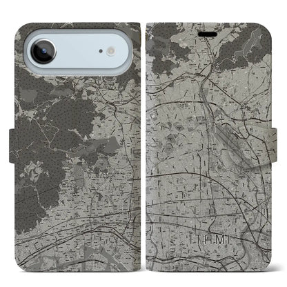 【伊丹（兵庫県）】地図柄iPhoneケース（手帳タイプ）