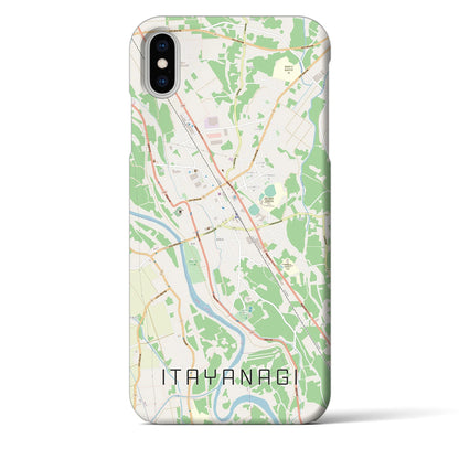 【板柳（青森県）】地図柄iPhoneケース（バックカバータイプ）