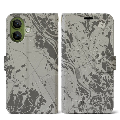 【板柳（青森県）】地図柄iPhoneケース（手帳タイプ）