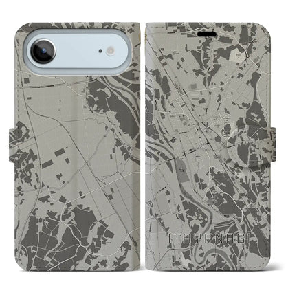 【板柳（青森県）】地図柄iPhoneケース（手帳タイプ）