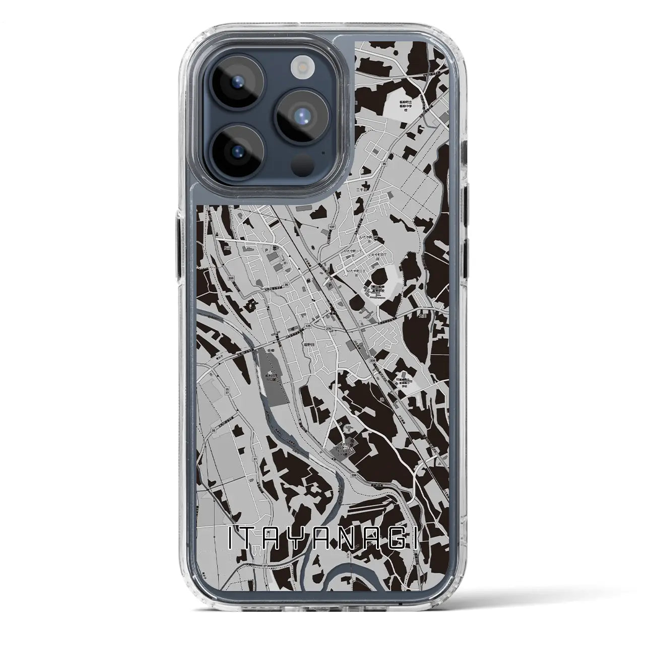 【板柳（青森県）】地図柄iPhoneケース（MagSafeタイプ）