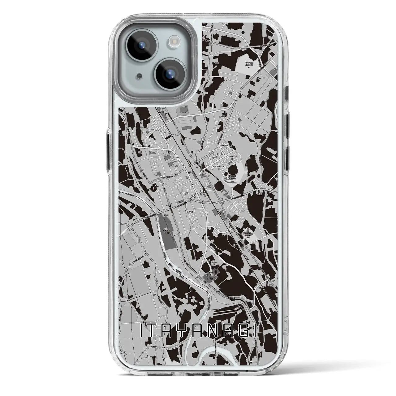 【板柳（青森県）】地図柄iPhoneケース（MagSafeタイプ）