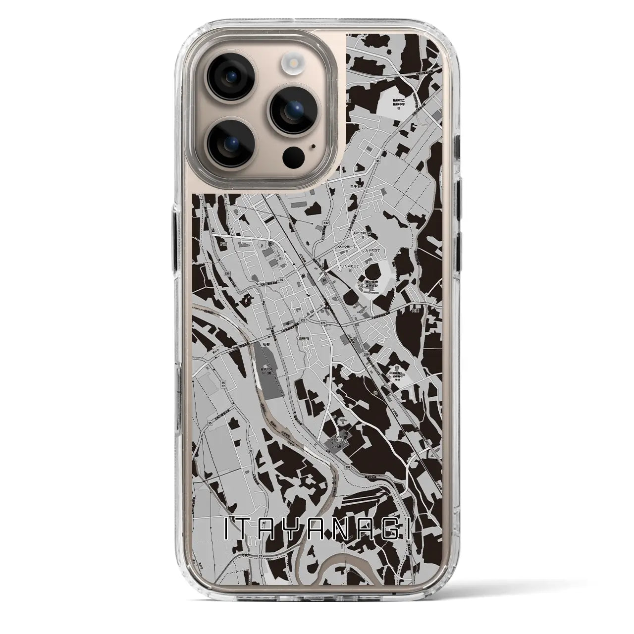 【板柳（青森県）】地図柄iPhoneケース（MagSafeタイプ）