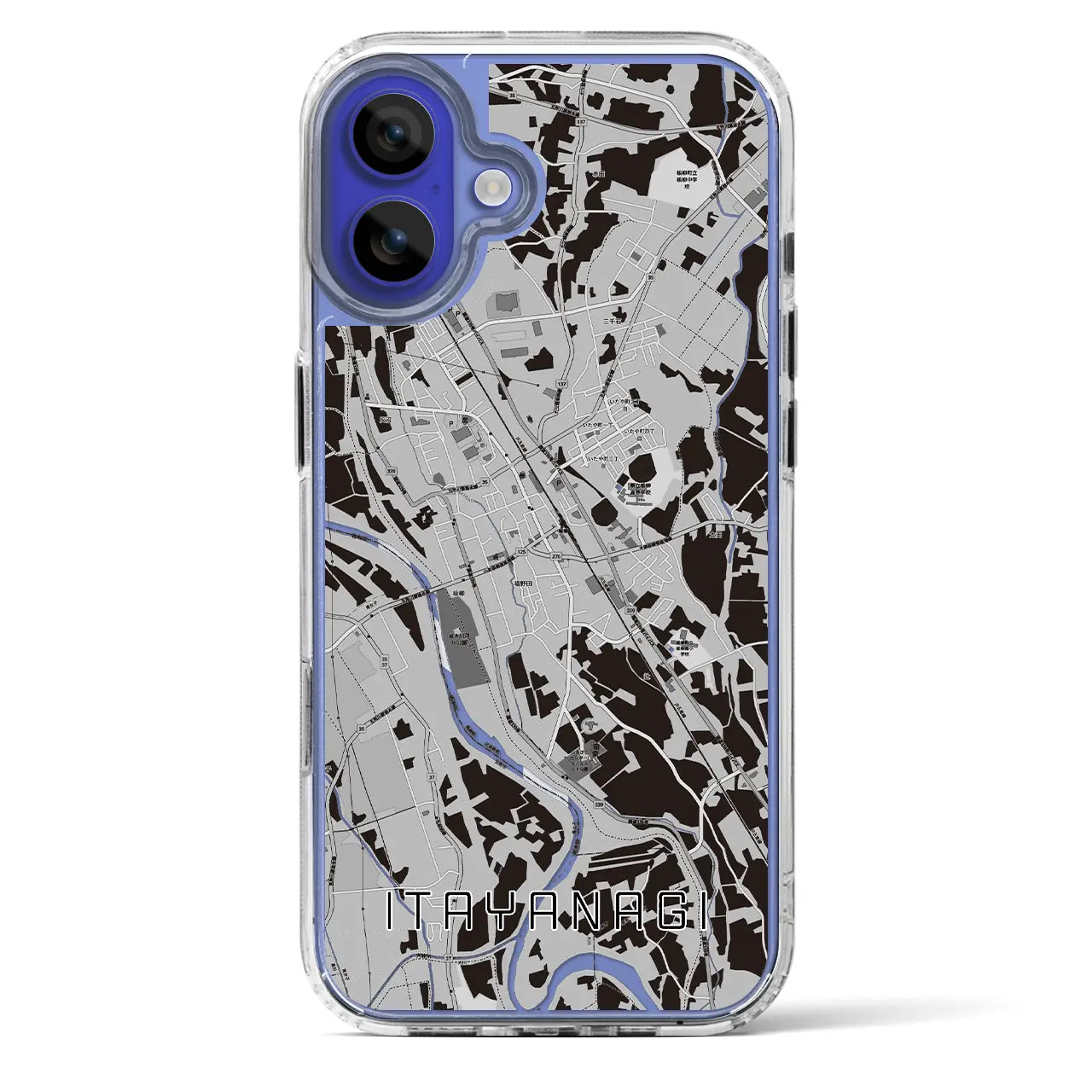 【板柳（青森県）】地図柄iPhoneケース（MagSafeタイプ）