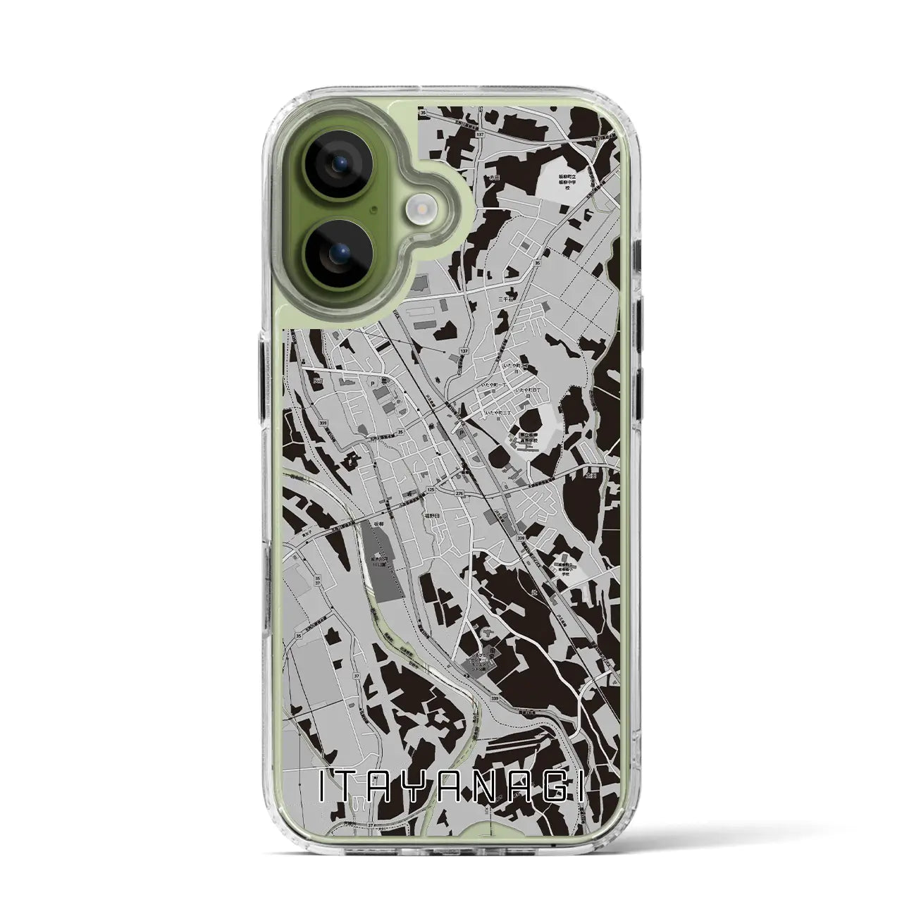 【板柳（青森県）】地図柄iPhoneケース（MagSafeタイプ）