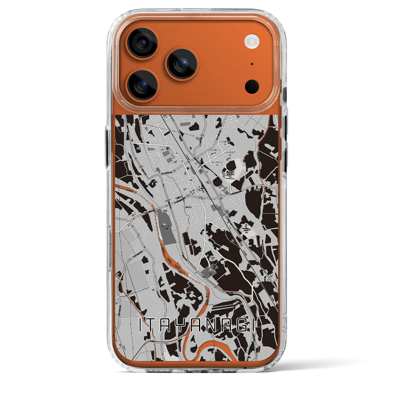 【板柳（青森県）】地図柄iPhoneケース（MagSafeタイプ）