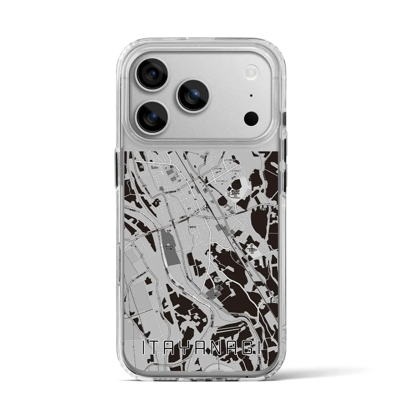 【板柳（青森県）】地図柄iPhoneケース（MagSafeタイプ）