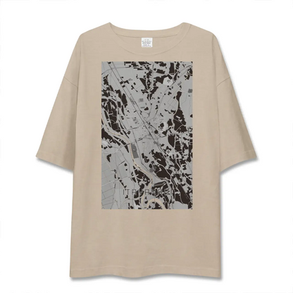 【板柳（青森県）】地図柄ビッグシルエットTシャツ
