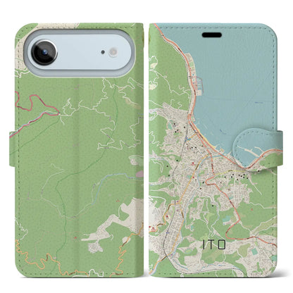 【伊東（静岡県）】地図柄iPhoneケース（手帳タイプ）