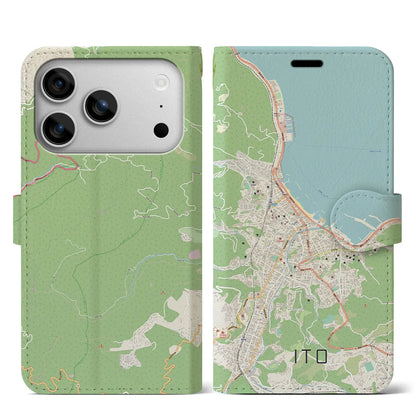 【伊東（静岡県）】地図柄iPhoneケース（手帳タイプ）