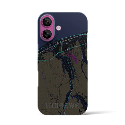 【糸魚川（新潟県）】地図柄iPhoneケース（バックカバータイプ）