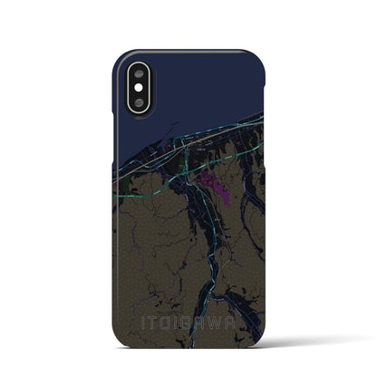 【糸魚川（新潟県）】地図柄iPhoneケース（バックカバータイプ）