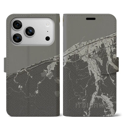 【糸魚川（新潟県）】地図柄iPhoneケース（手帳タイプ）