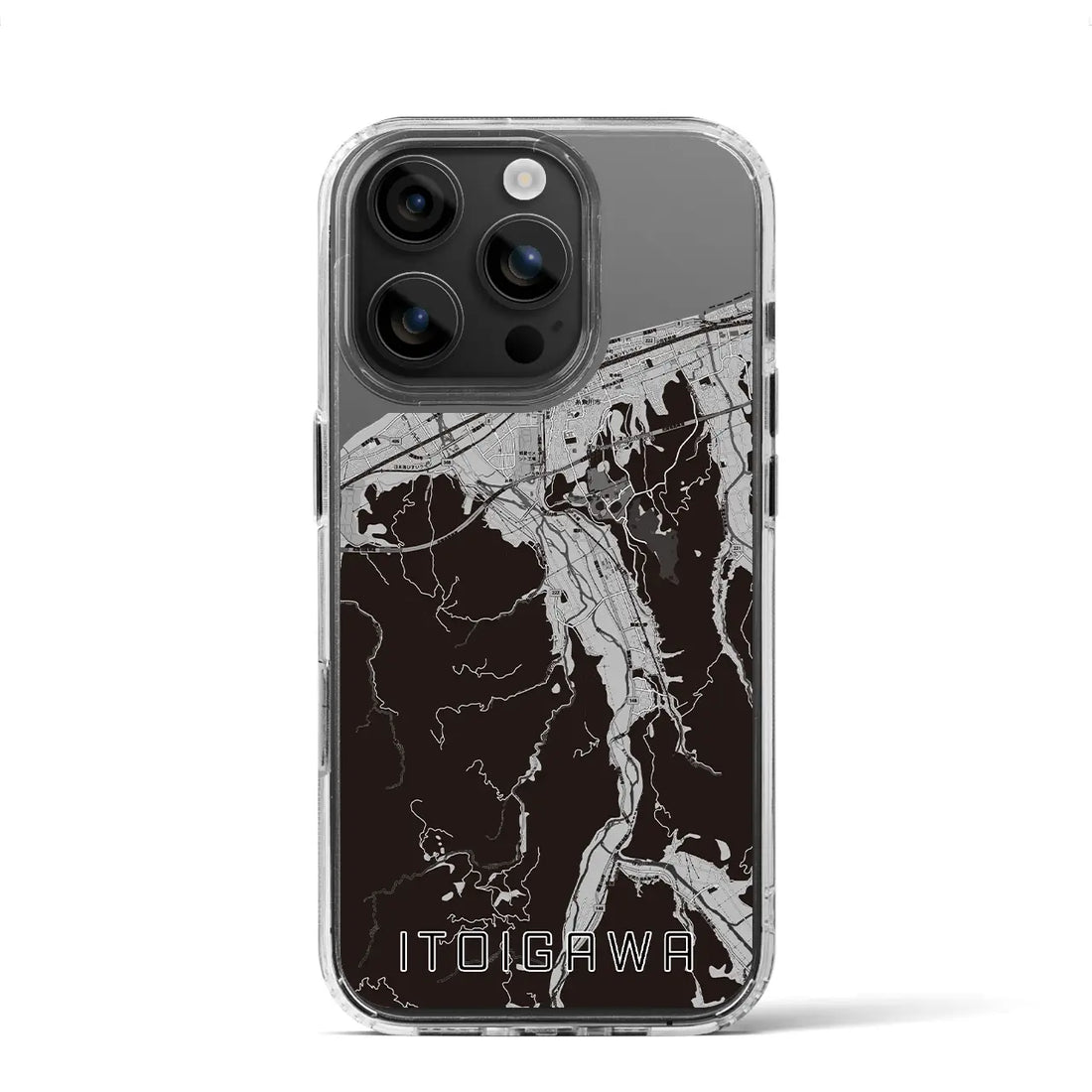 【糸魚川(新潟県)】地図柄iPhoneケース(MagSafeタイプ)