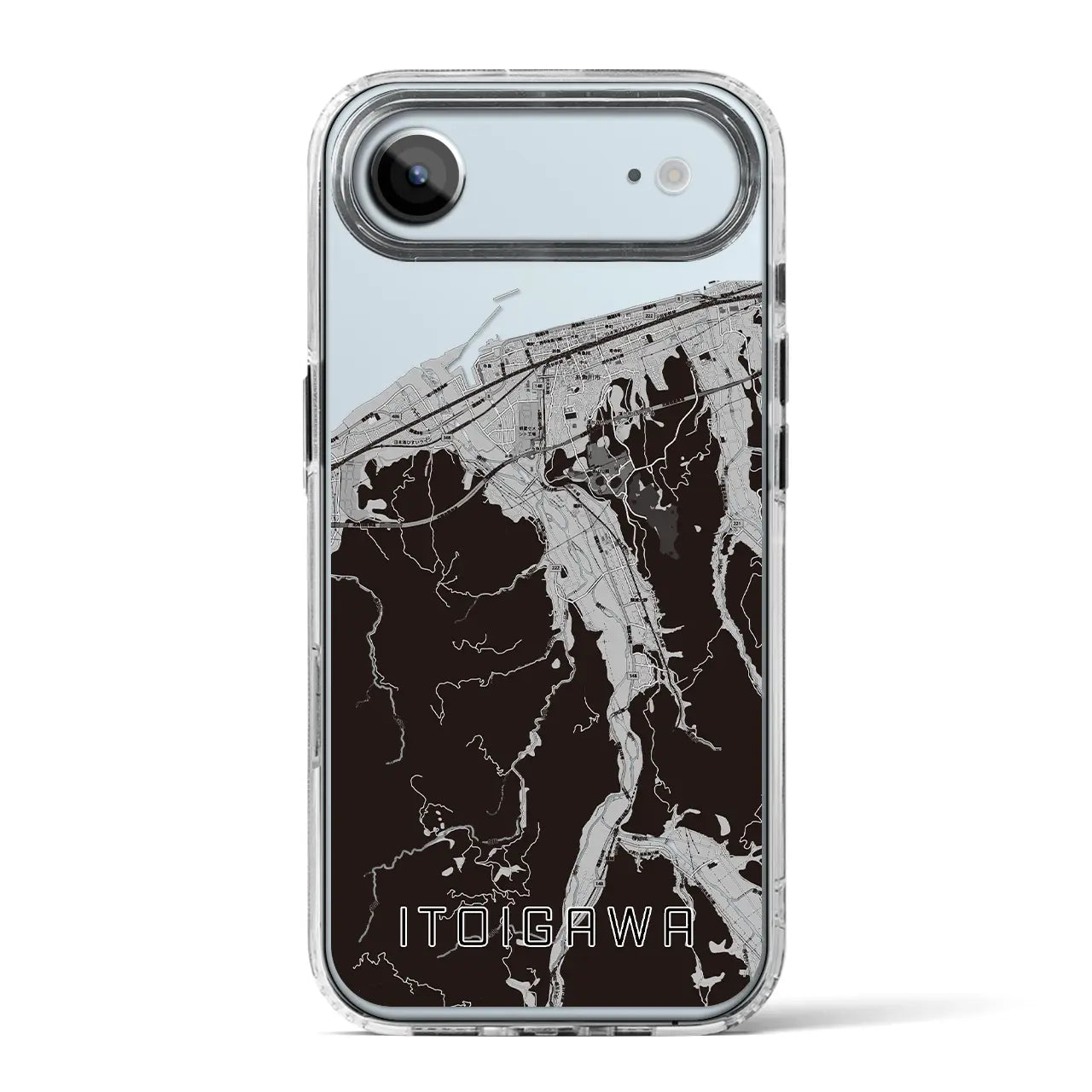 【糸魚川（新潟県）】地図柄iPhoneケース（MagSafeタイプ）