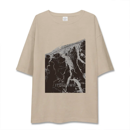 【糸魚川（新潟県）】地図柄ビッグシルエットTシャツ