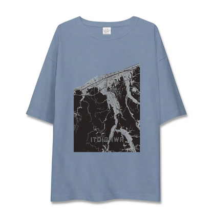 【糸魚川（新潟県）】地図柄ビッグシルエットTシャツ