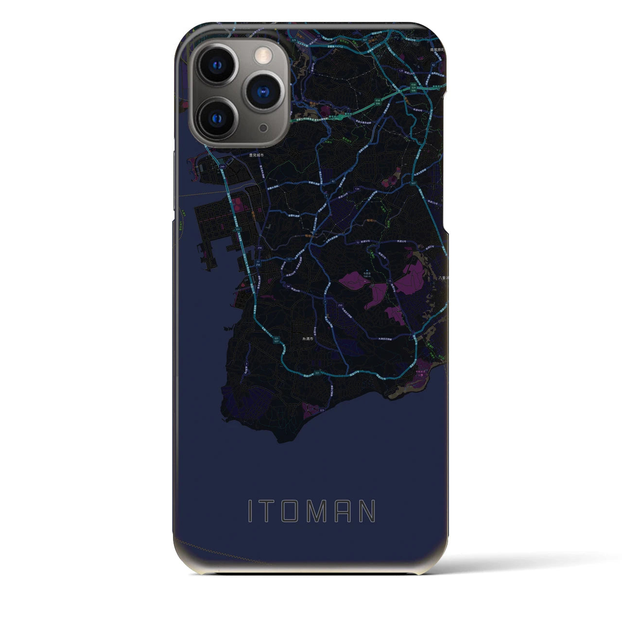 【糸満（沖縄県）】地図柄iPhoneケース（バックカバータイプ）
