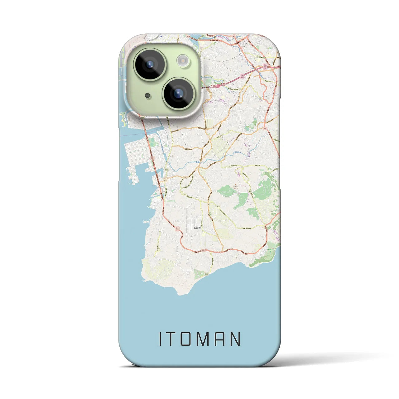 【糸満（沖縄県）】地図柄iPhoneケース（バックカバータイプ）