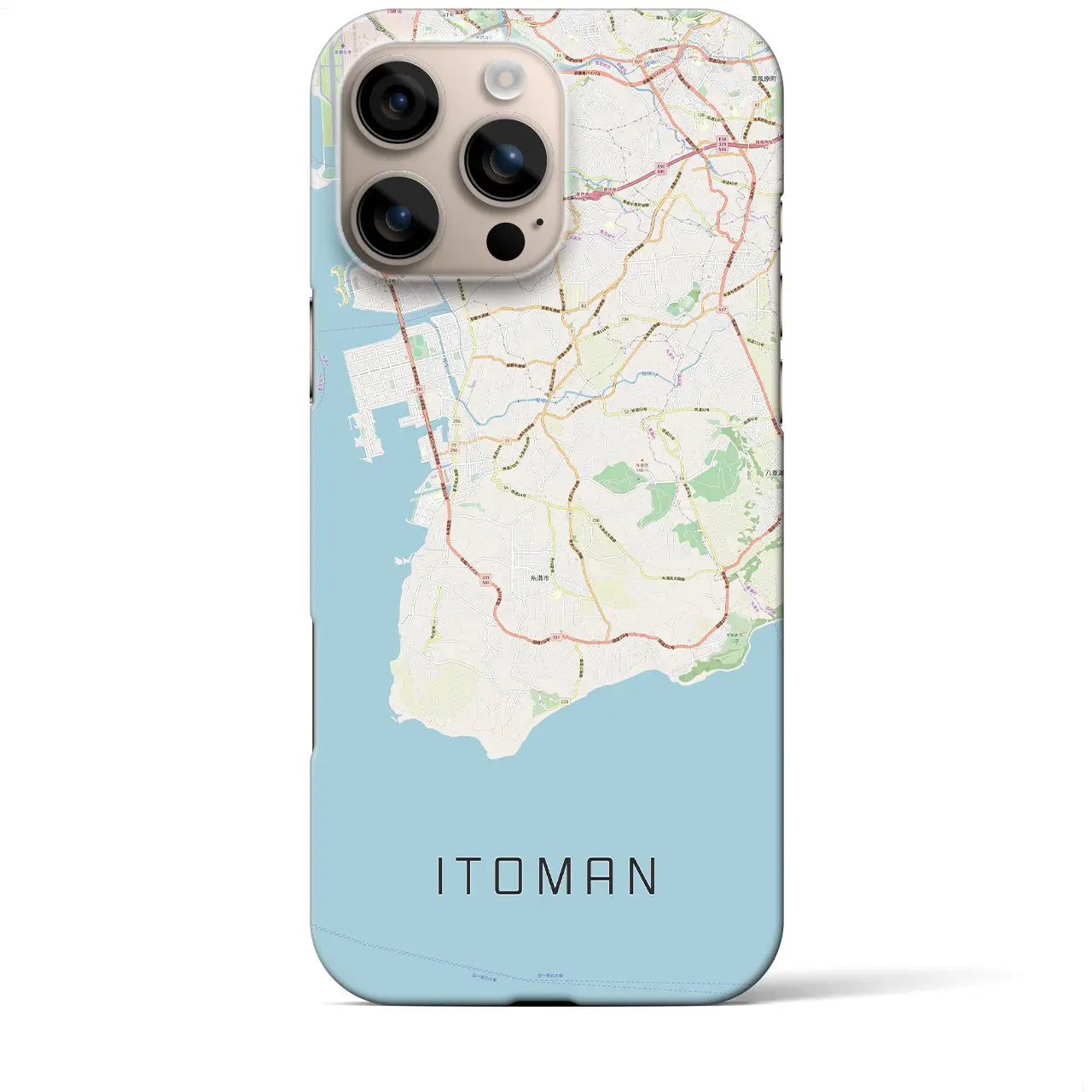 【糸満（沖縄県）】地図柄iPhoneケース（バックカバータイプ）