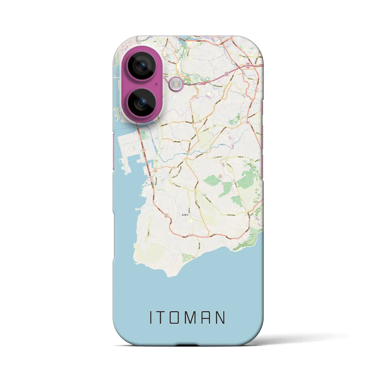 【糸満（沖縄県）】地図柄iPhoneケース（バックカバータイプ）