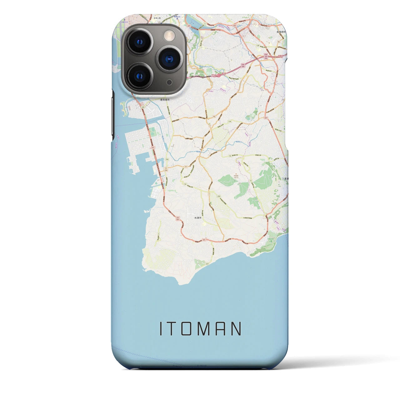 【糸満（沖縄県）】地図柄iPhoneケース（バックカバータイプ）
