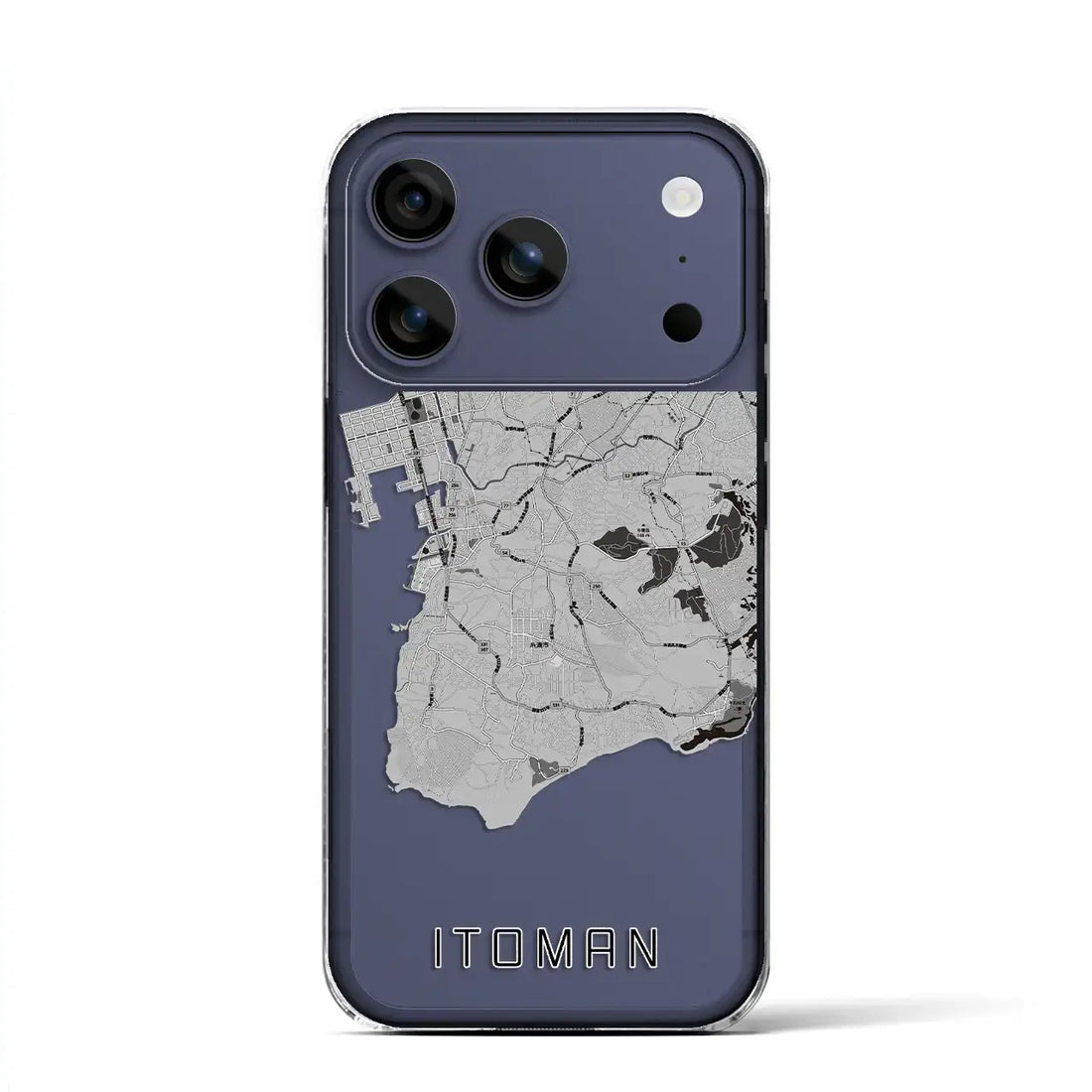 【糸満（沖縄県）】地図柄iPhoneケース（クリアタイプ）