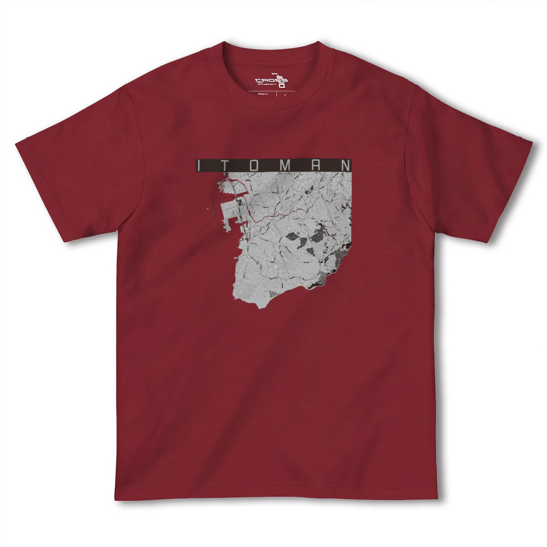 【糸満(沖縄県)】地図柄ヘビーウェイトTシャツ