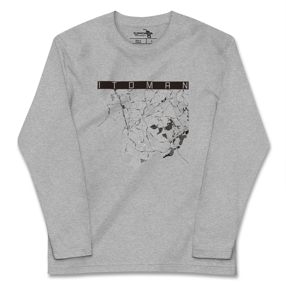 【糸満（沖縄県）】地図柄ロングスリーブTシャツ