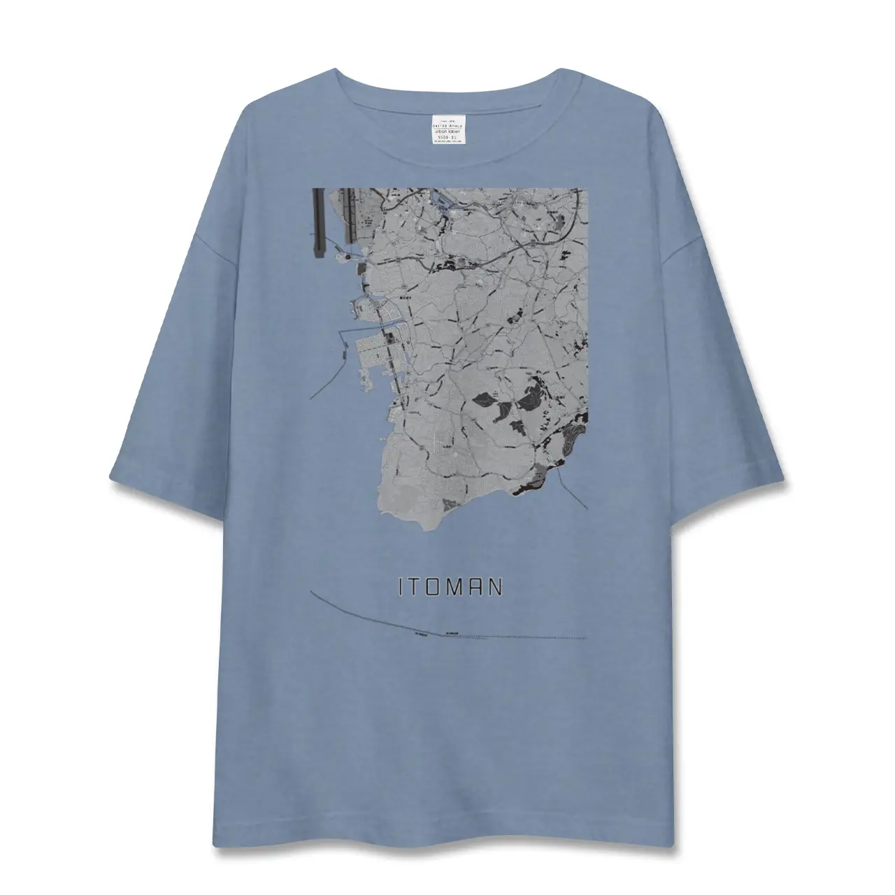 【糸満（沖縄県）】地図柄ビッグシルエットTシャツ