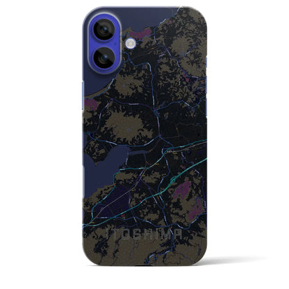 【糸島（福岡県）】地図柄iPhoneケース（バックカバータイプ）