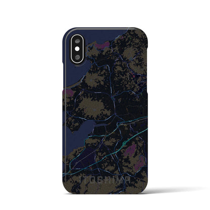 【糸島（福岡県）】地図柄iPhoneケース（バックカバータイプ）