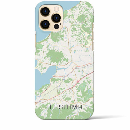 【糸島（福岡県）】地図柄iPhoneケース（バックカバータイプ）