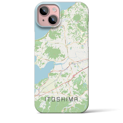 【糸島（福岡県）】地図柄iPhoneケース（バックカバータイプ）