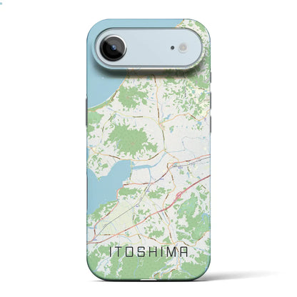 【糸島（福岡県）】地図柄iPhoneケース（バックカバータイプ）