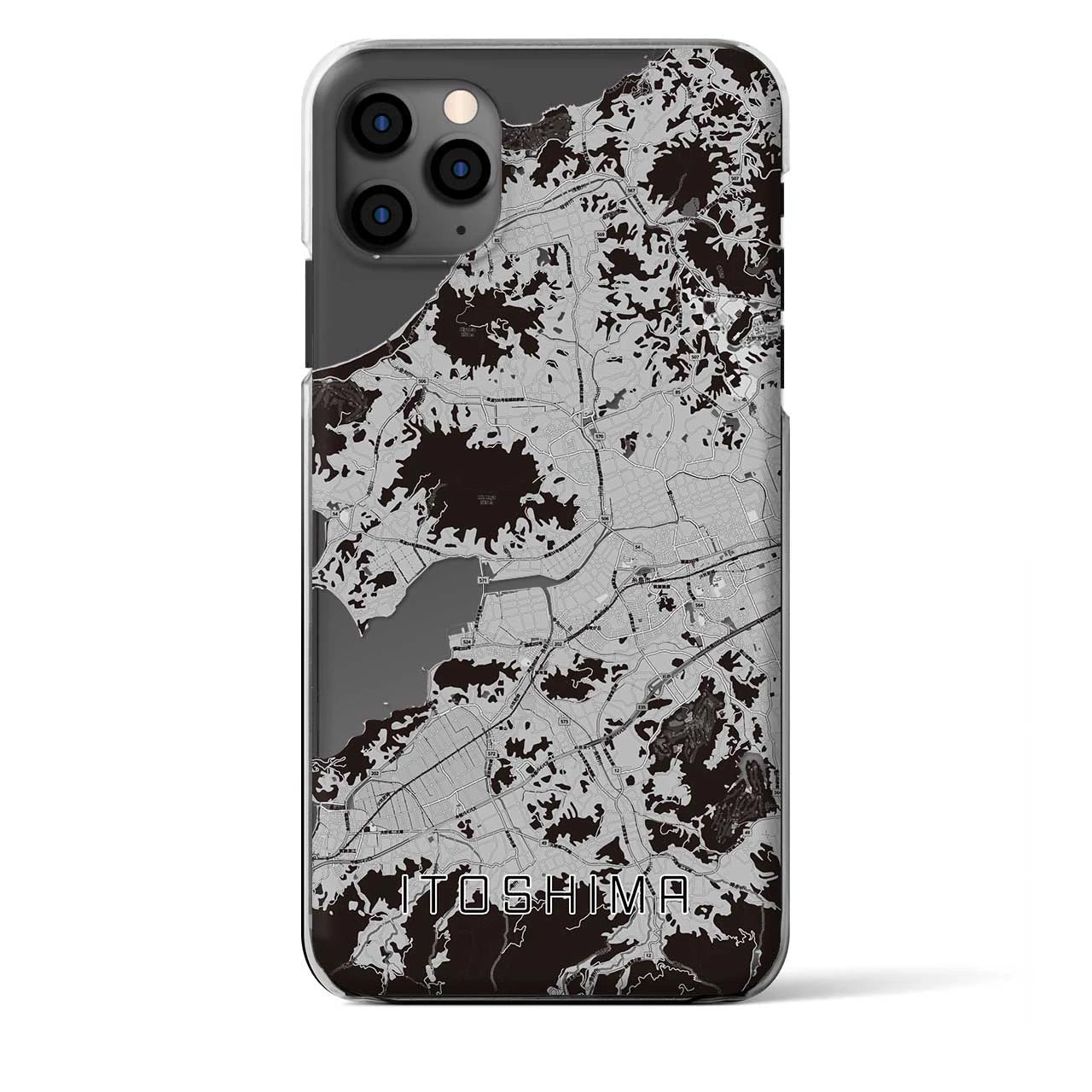 【糸島（福岡県）】地図柄iPhoneケース（クリアタイプ）