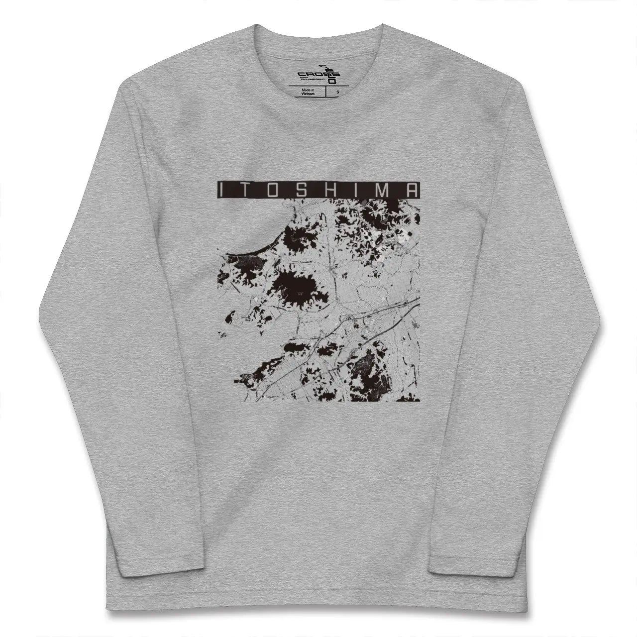 【糸島（福岡県）】地図柄ロングスリーブTシャツ