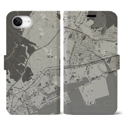 【五日市（広島県）】地図柄iPhoneケース（手帳タイプ）