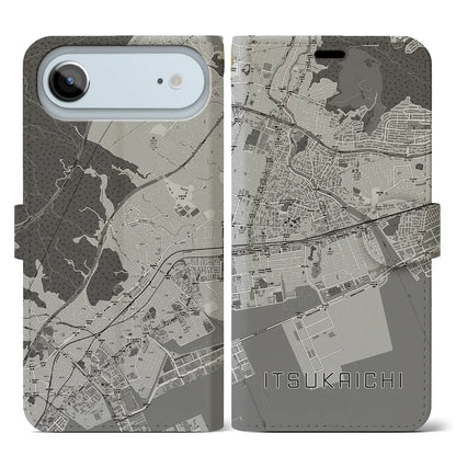 【五日市（広島県）】地図柄iPhoneケース（手帳タイプ）