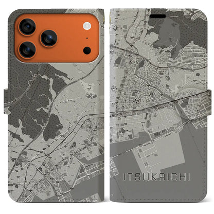 【五日市（広島県）】地図柄iPhoneケース（手帳タイプ）