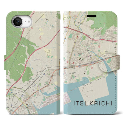 【五日市（広島県）】地図柄iPhoneケース（手帳タイプ）
