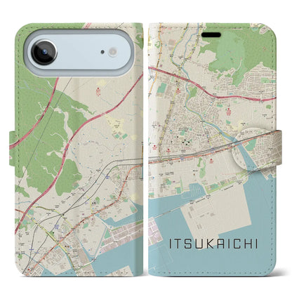 【五日市（広島県）】地図柄iPhoneケース（手帳タイプ）
