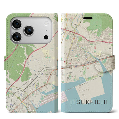 【五日市（広島県）】地図柄iPhoneケース（手帳タイプ）