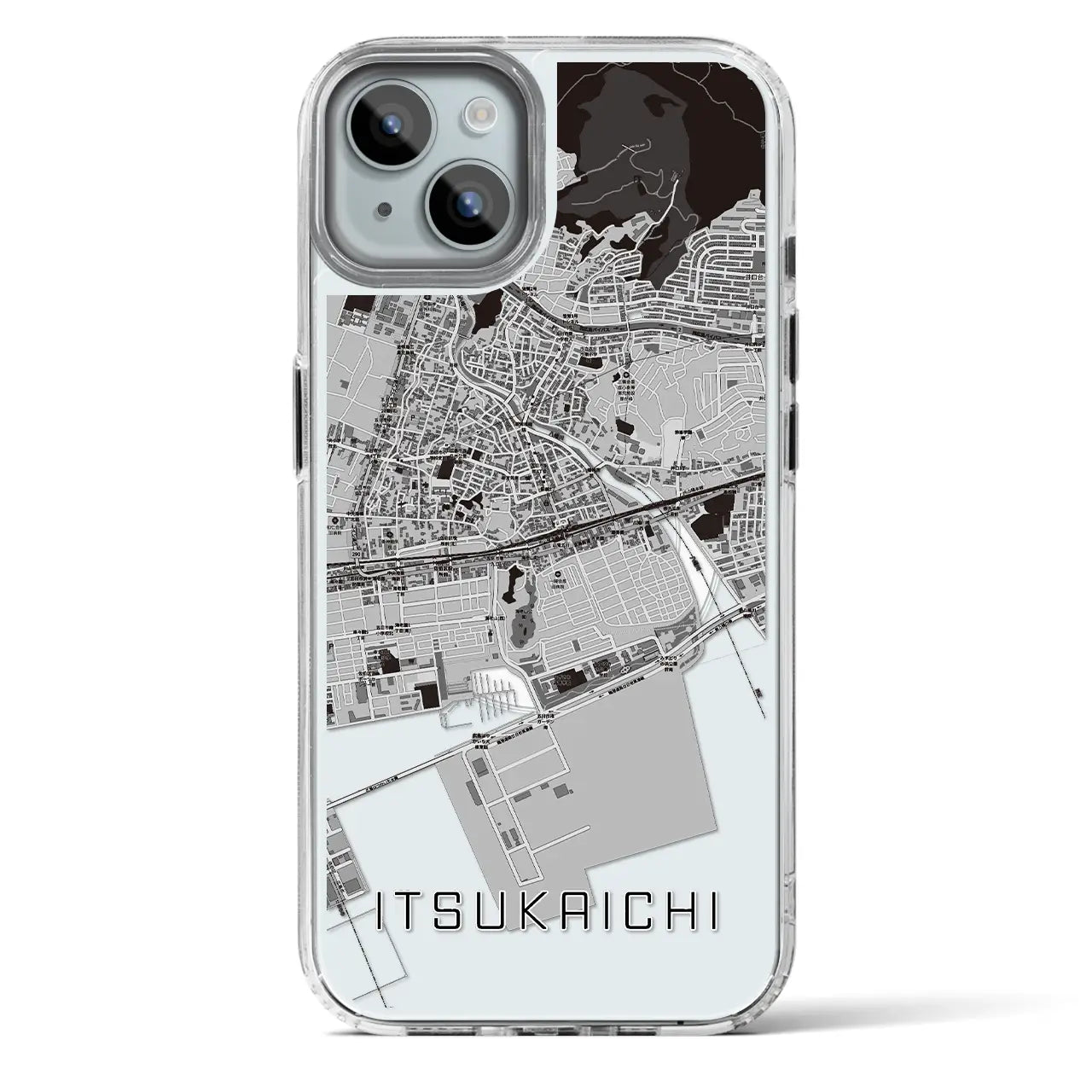 【五日市（広島県）】地図柄iPhoneケース（MagSafeタイプ）