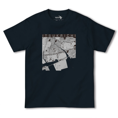 【五日市（広島県）（広島県）】地図柄ヘビーウェイトTシャツ