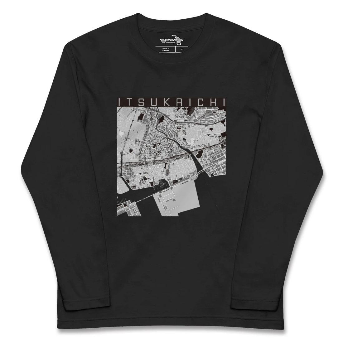 【五日市（広島県）（広島県）】地図柄ロングスリーブTシャツ