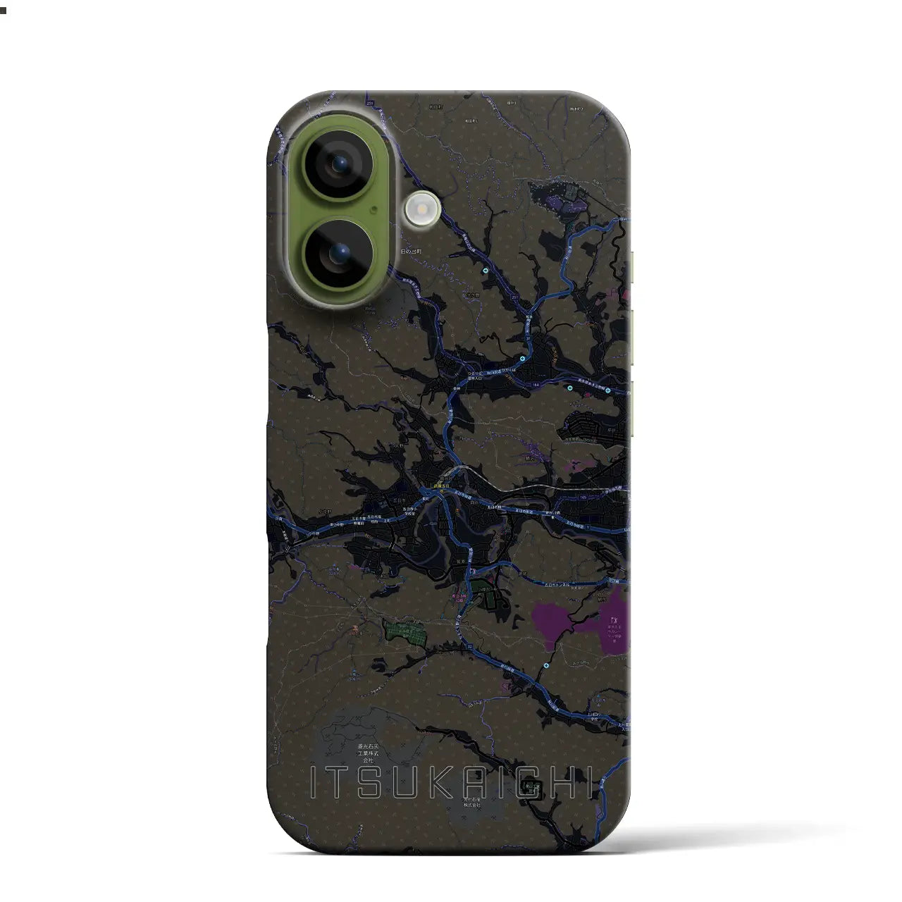 【五日市（東京都）】地図柄iPhoneケース（バックカバータイプ）